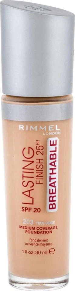 Rimmel London Rimmel Lasting Finish Breathable Foundation - 203 True Beige 11 Rimmel London Rimmel Lasting Finish Breathable Foundation - 203 True Beige -Bekend Cosmetica Winkel 311x1200 5
