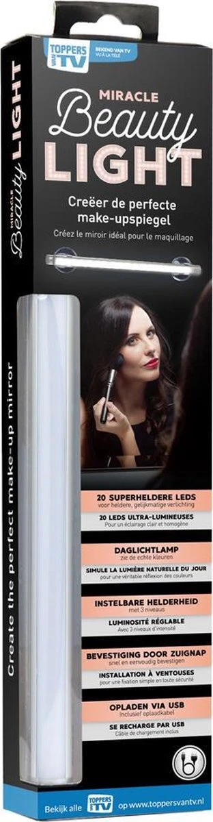 Merkloos Miracle Beauty Light - Creëer De Perfecte Make-up Spiegel - Valentine - Valentijnsdag - Valentijn Cadeautje 6 Merkloos Miracle Beauty Light - Creëer De Perfecte Make-up Spiegel - Valentine - Valentijnsdag - Valentijn Cadeautje - Afbeelding 4