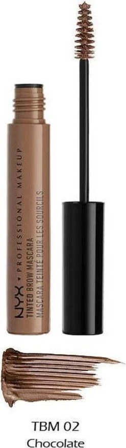 NYX Professional Makeup Tinted Brow Mascara - Chocolate TBM02 - Wenkbrauwgel -Bekend Cosmetica Winkel 339x1200 12