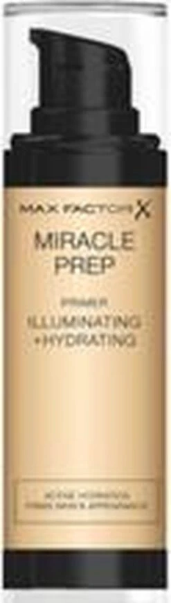 Max Factor Miracle Prep Primer Illuminating & Hydrating - 000 Transparant - 30 Ml 16 Max Factor Miracle Prep Primer Illuminating & Hydrating - 000 Transparant - 30 Ml -Bekend Cosmetica Winkel 341x1200 4