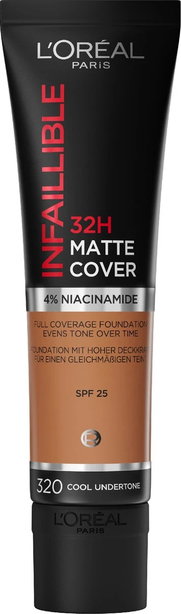 L’Oréal Paris Infaillible 32H Matte Cover Foundation - 320 - Foundation Met Een Volledige Dekking En Een Matte Finish - 30 Ml 3 L’Oréal Paris Infaillible 32H Matte Cover Foundation - 320 - Foundation Met Een Volledige Dekking En Een Matte Finish - 30 Ml