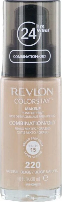 Revlon Colorstay Foundation With Pump - 220 Natural Beige (Oily Skin) -Bekend Cosmetica Winkel 368x1200 5