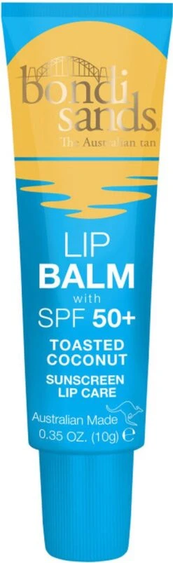 Bondi Sands Sunscreen Lip Balm SPF 50+ Toasted Coconut 10 G - Hydrateert En Verzacht Droge Lippen -Bekend Cosmetica Winkel 369x1200