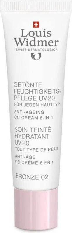 Louis Widmer CC-cream (getinte Dagverzorging UV20) Nr.2 Bronze Ongeparfumeerd -Bekend Cosmetica Winkel 374x1200 2