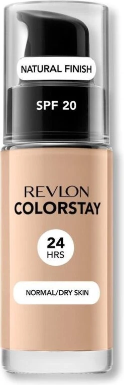 Revlon Colorstay Foundation With Pump Dry Skin - 180 Sand Beige -Bekend Cosmetica Winkel 386x1200