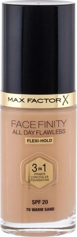 Max Factor Facefinity All Day Flawless 3-In-1 Vegan Foundation 070 Warm Sand -Bekend Cosmetica Winkel 389x1200 9