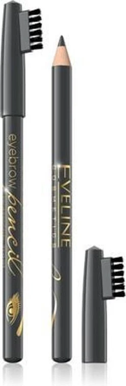 Eveline Cosmetics Eyebrow Pencil Grey With Brush -Bekend Cosmetica Winkel 393x1200 7