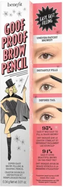 Benefit Goof Proof Brow Shaping Pencil 06 Cool Soft Black -Bekend Cosmetica Winkel 406x1200 7