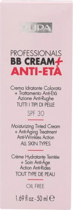 PUPA Milano Pupa Professionals BB Creme Anti-Eta SPF30 002 Sand -Bekend Cosmetica Winkel 417x1200 5