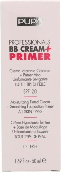 Pupa Milano Professionals BB Cream + Primer - Nude 001 -Bekend Cosmetica Winkel 429x1200 3