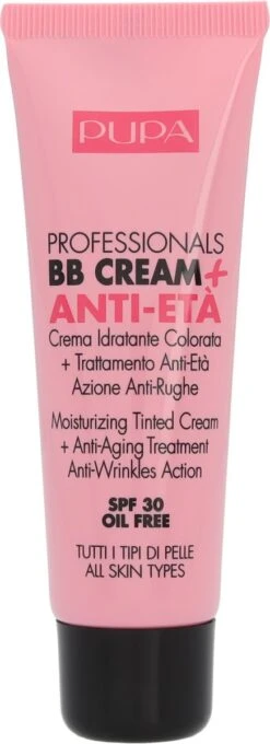 PUPA Milano Pupa Professionals BB Creme Anti-Eta SPF30 002 Sand -Bekend Cosmetica Winkel 436x1200 9