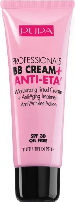 PUPA Milano Pupa Professionals BB Creme Anti-Eta SPF30 002 Sand -Bekend Cosmetica Winkel 447x1200 7