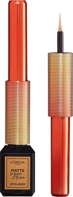 L’Oréal Paris Paris Electric Nights Superliner Matte Signature Eyeliner - Limited Edition – 10 Gold – Goud -Bekend Cosmetica Winkel 448x1200 3