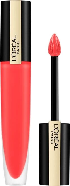 L’Oréal Paris Rouge Signature Lippenstift - 132 I Radiate - Roze - Matte Vloeibare Lipstick -Bekend Cosmetica Winkel 457x1200