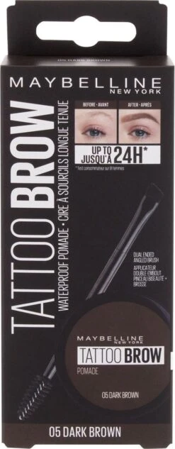 Maybelline Tattoo Brow Lasting Color Pomade - 05 Dark Brown -Bekend Cosmetica Winkel 468x1200 9