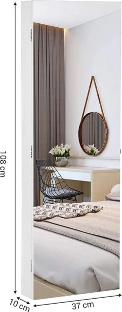 Nancy's Make-up Organizer – Sieraden & Spiegelkast – Spiegelkast, Deur & Wandhouder Met Binnenspiegel – Make-up Opbergen -Bekend Cosmetica Winkel 470x1200 5