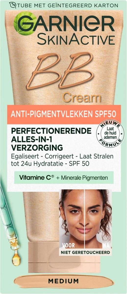 Garnier Skinactive Face SkinActive Anti-Pigmentvlekken BB Cream SPF50 - 50 Ml 3 Garnier Skinactive Face SkinActive Anti-Pigmentvlekken BB Cream SPF50 - 50 Ml
