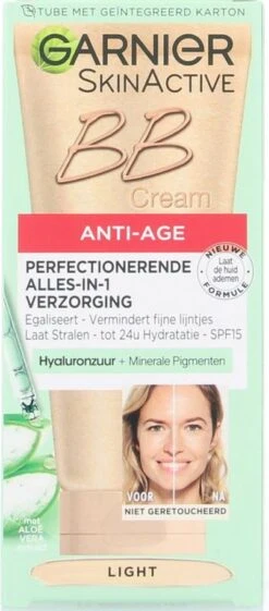 Garnier Skin Naturals BB Cream Anti Aging - 50 Ml - Light 25 Garnier Skin Naturals BB Cream Anti Aging - 50 Ml - Light -Bekend Cosmetica Winkel 528x1200