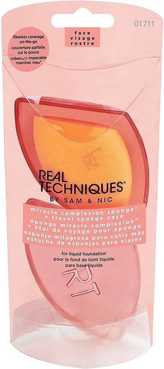 Real Techniques - Miracle Complexion Sponge + Case 4 Real Techniques - Miracle Complexion Sponge + Case - Afbeelding 2