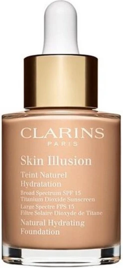 Clarins Skin Illusion Teint Naturel Hydratation - SPF 15 - Foundation - 111 Auburn - 30 Ml -Bekend Cosmetica Winkel 550x1200 7