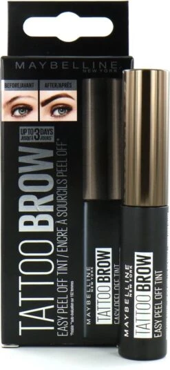 Maybelline New York - Tattoo Brow Peel-Off Wenkbrauwgel - 25 Chocolate Brown - Bruin -Bekend Cosmetica Winkel 553x1200 4