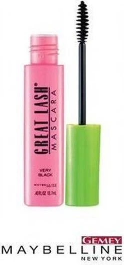 Maybelline Great Lash Waterproof Mascara - Zwart -Bekend Cosmetica Winkel 563x1200 1