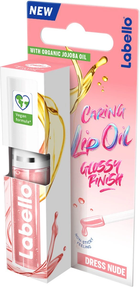 Labello Caring Lip Oil Dress Nude - 5.5 Ml 10 Labello Caring Lip Oil Dress Nude - 5.5 Ml - Afbeelding 8