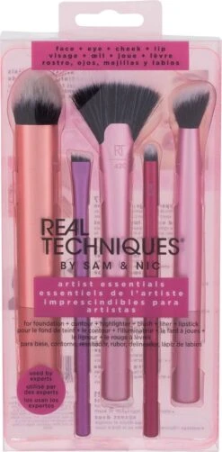 Make-up Borstel Set Artist Essentials Real Techniques (5 Pcs)