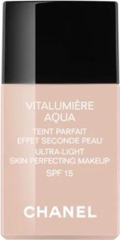 Chanel Vitalumiere Aqua Foundation - 30 Beige - SPF15 - 30 Ml -Bekend Cosmetica Winkel 600x1200 3