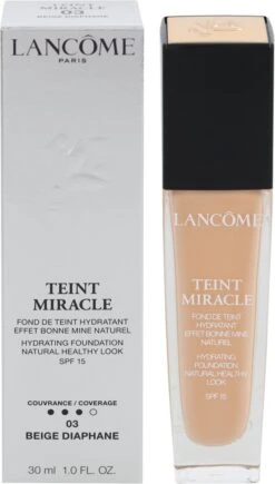 Lancôme Teint Miracle Foundation SPF 15 - 03 Beige Diaphane - 30 Ml -Bekend Cosmetica Winkel 682x1200 2
