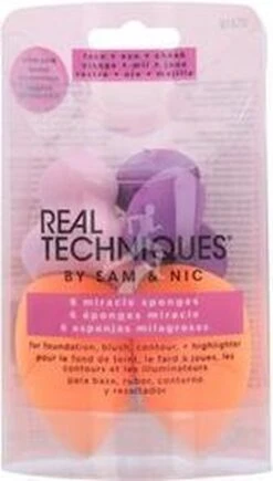 Real Techniques 6 Miracle Sponges - Make-up Spons -Bekend Cosmetica Winkel 682x1200 3