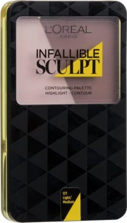 L'Oréal Paris Infallible Sculpt Contouring Palette - 100 Light -Bekend Cosmetica Winkel 683x1200 1