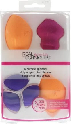 Real Techniques 6 Miracle Sponges - Make-up Spons -Bekend Cosmetica Winkel 688x1200 6