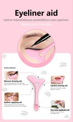 Eyeliner Tool - Wing - Winged Eyeliner - Eyeliner Aid - Applicator - Eyeliner Helper - Mascara Helper - Perfecte Eyeliner - Perfect - Eye Make-Up Tool -