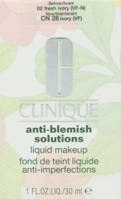 Clinique Anti-Blemish Solutions Liquid Foundation - 02 Fresh Ivory - Foundation - 30 Ml -Bekend Cosmetica Winkel 734x1200