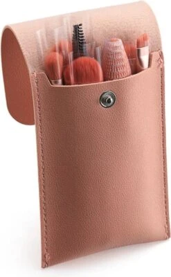 Professionele 8-Delige Make-Up Kwasten Set - Roze - Make-Up Brush Set - Poeder Kwast - Luxe Lederen Opberg Etui - Make Up Reis Etui - Cosmetica -Bekend Cosmetica Winkel 741x1200 10