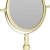 Merkloos Make-up Spiegel/ Scheerspiegel Op Voet - Goudkleurig - 25 X 10 X 33 Cm -Bekend Cosmetica Winkel 752x1200 6