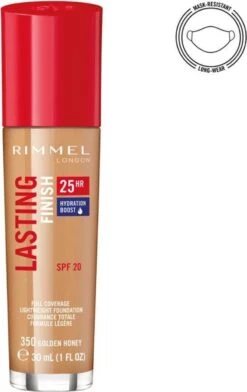 Rimmel London Lasting Finish Foundation - 350 Golden Honey -Bekend Cosmetica Winkel 756x1200 9