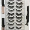24 Magnetische Wimpers Met Eyelinerkit / 12 Paar- Herbruikbare Magnetische Wimpers - Natuurlijk Ogende Wimperspakket, 2 Buizen Magnetische Eyeliner, 3D Magnetische Nepwimperskit Met Wimperpincet - Magnetische Wimpers -Bekend Cosmetica Winkel 771x1200