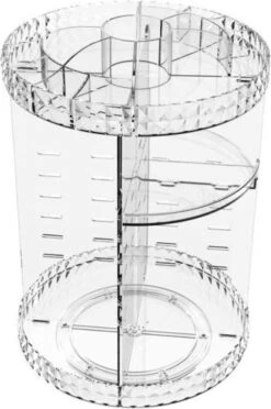 Merkloos Decopatent® Make Up Organizer - 360 Graden Draaibaar - Staande Makeup Organizer Transparant - Cosmetica - Lippenstift - Nagellak - Brushes - Kwasten - Oorbellen Etc -Bekend Cosmetica Winkel 797x1200 8