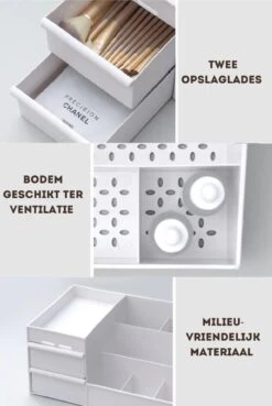 Make-up Organizer - Cosmetica Opbergdoos - Sieraden Bakje - Dames - Wit - Opmaken -Bekend Cosmetica Winkel 804x1200 7