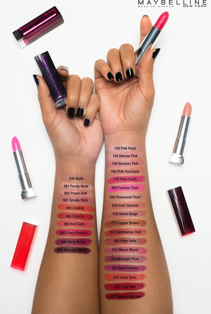 Maybelline Color Sensational - 140 Intense Pink - Roze - Lippenstift 7 Maybelline Color Sensational - 140 Intense Pink - Roze - Lippenstift - Afbeelding 5