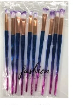 10-delige Oog Make-up Kwasten/Brush Set | Rainbow / Regenboog | Fashion Favorite -Bekend Cosmetica Winkel 857x1200 3