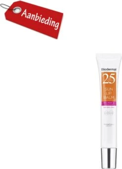 Lippenbalsem Natural Pink Biodermal Sun Lipbalm Lipbalsem SPF25 - Tube 12 Ml - -Bekend Cosmetica Winkel 871x1200