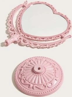Kawaii Roze Makeup Spiegel - Hart Spiegel - Dubbelzijdig - Makeup Mirror -Bekend Cosmetica Winkel 893x1200 5