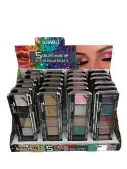 Leticia Well - Glitter Cream Make-up Palette Ogen En Lippen - 5 Tinten Roze/zilver/koper/groen/paars - Nummer 03 -Bekend Cosmetica Winkel 900x1200 17