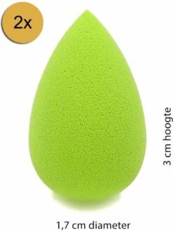 Merkloos Micro Mini Make-up Spons - Lime/groen - 2-pack -Bekend Cosmetica Winkel 903x1200 4
