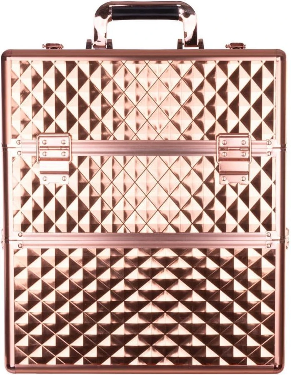 Koffer Groot 3D Gold Met Opbergvakken 6 Koffer Groot 3D Gold Met Opbergvakken - Afbeelding 4