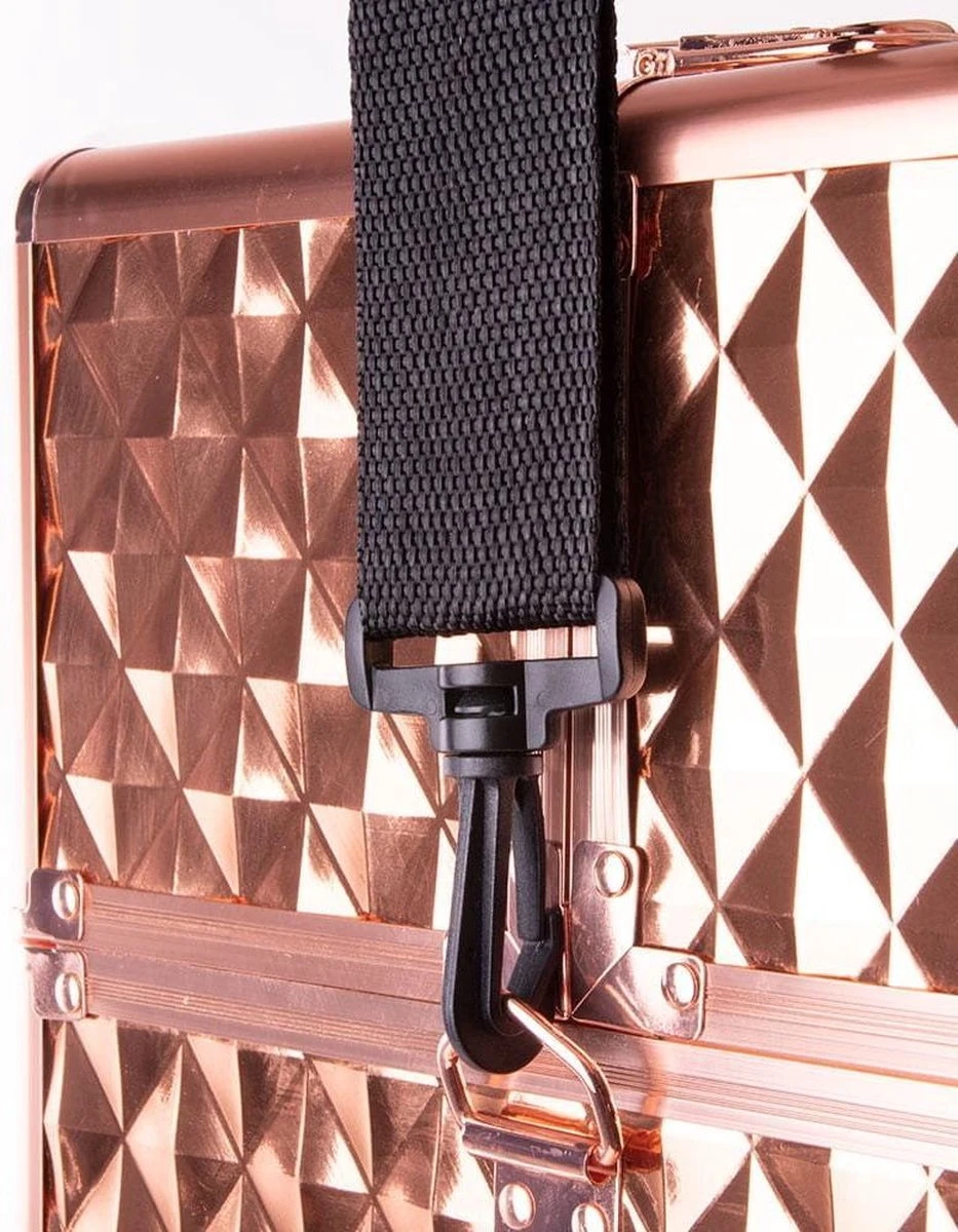 Koffer Groot 3D Gold Met Opbergvakken 7 Koffer Groot 3D Gold Met Opbergvakken - Afbeelding 5