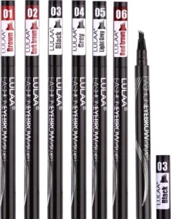 LULAA Microblade Pen - Watervaste Wenkbrauwpen - DONKERBRUIN - Waterproof Tattoo Pen - Make Up - Microblading - Eyebrow -Bekend Cosmetica Winkel 942x1200 5